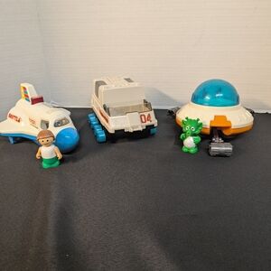 Vintage Fisher Price Playmates Adventure People Space With Figures 1984